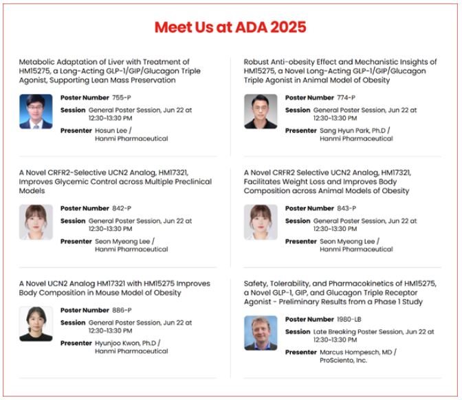 2025 ADA를 통해 공개되는 한미약품 데이터